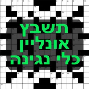 כלי נגינה תשבץ אונליין